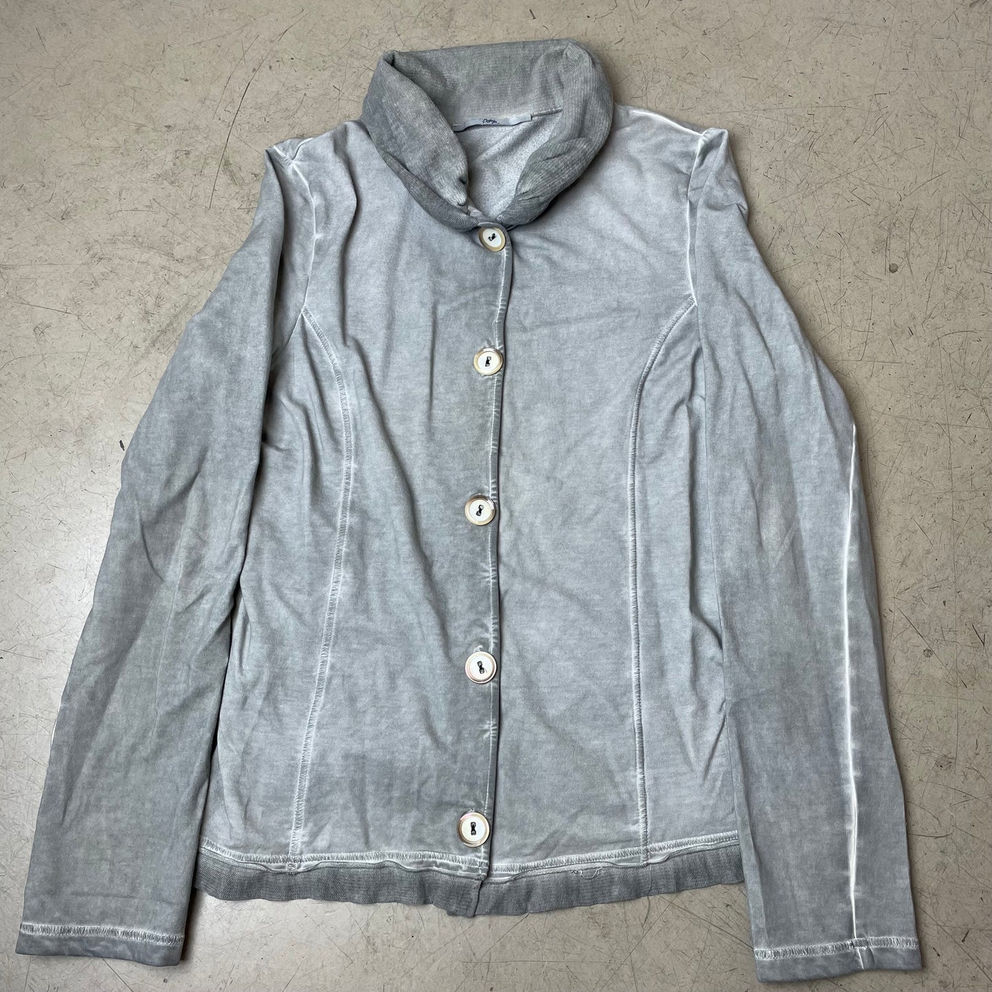 (XL) Bottega Cotton Cardigan Faded hellgrau