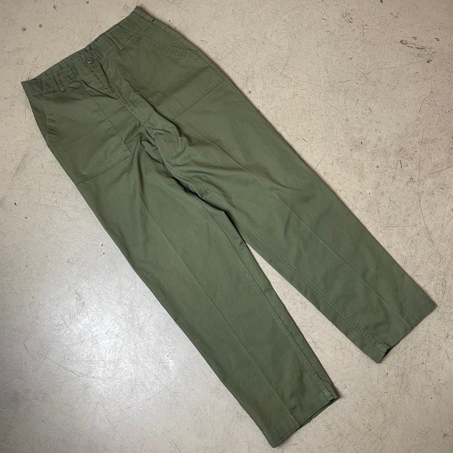 (L) US Army Front Pocket Utility Fatigue Pants olivgrün W34L33