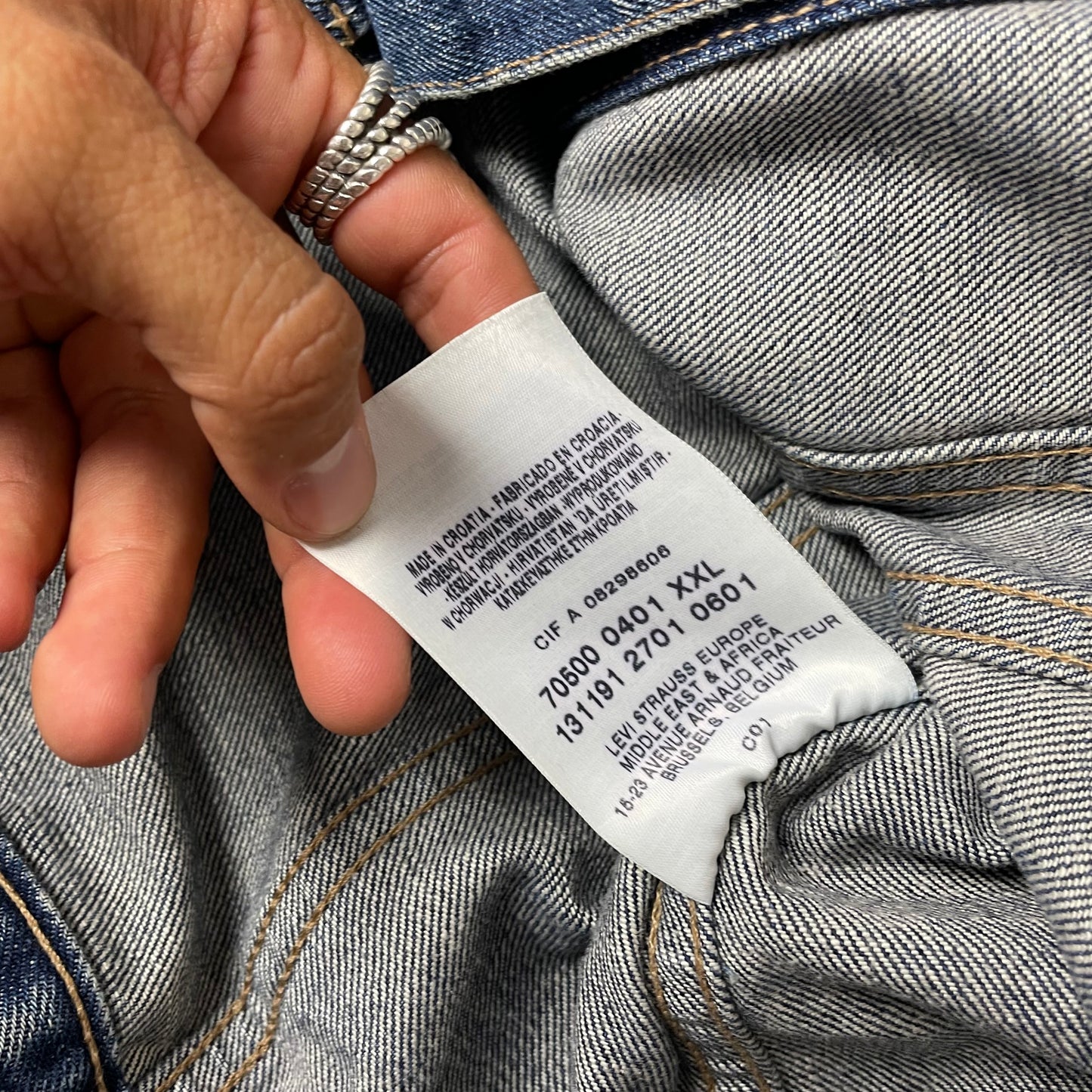 (XXL) Vintage Levi’s Jeansjacke Denim blau