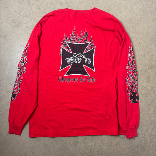 (XXL) Choppers Flames Longsleeve
