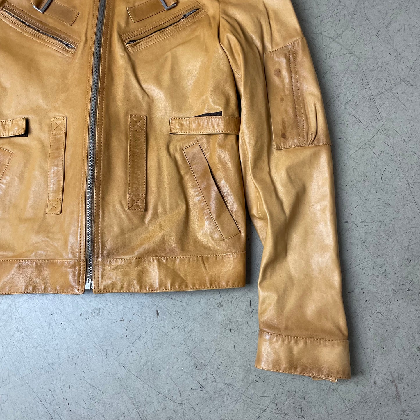 (M) Richmond X Lederjacke braun