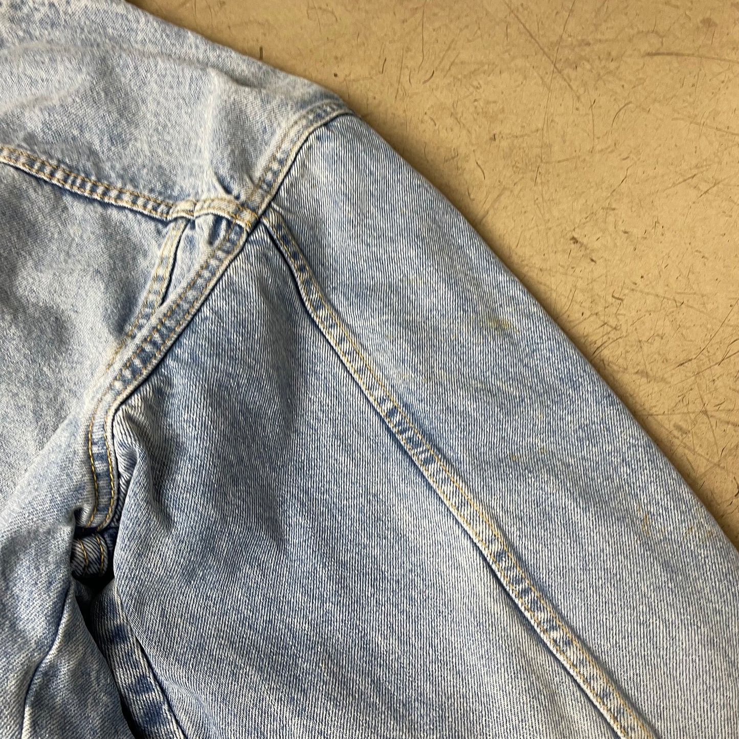 (XL) Vintage Lee Sanforized Union Made Denim Jacket Jeansjacke blau
