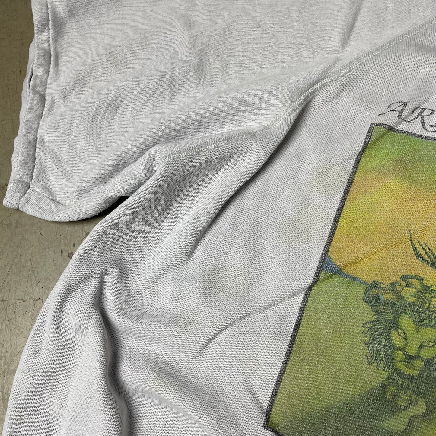 (L) 1987 Vintage Arlo Guthrie Tour Band Shirt „Alice‘s Restaurant Massacree“