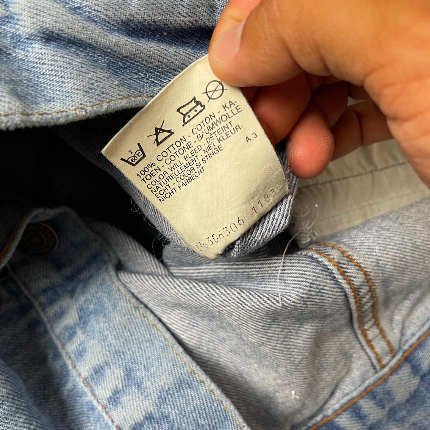(S) 1983 Levi’s Denim Jacket Jeansjacke faded hellblau