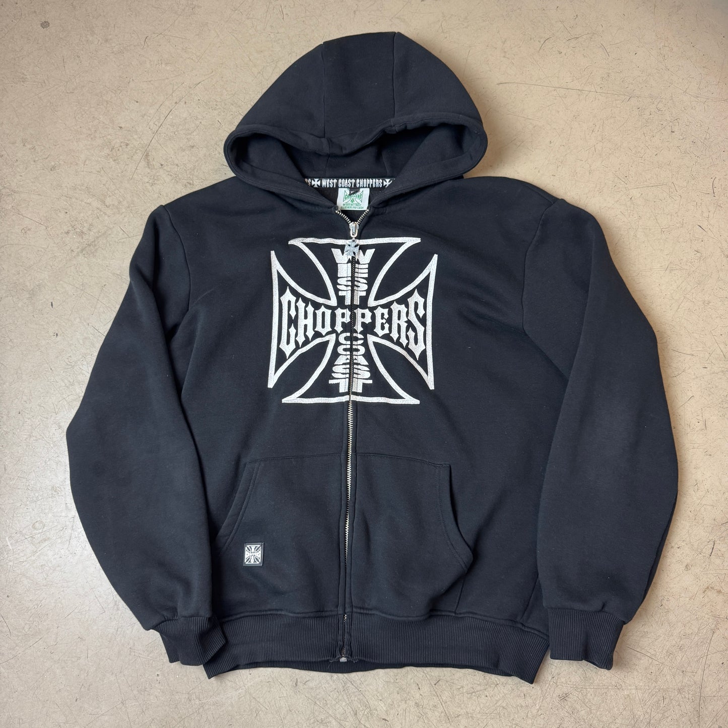 (XXL) Rare 2000s Choppers Big Logo Zip Hoodie