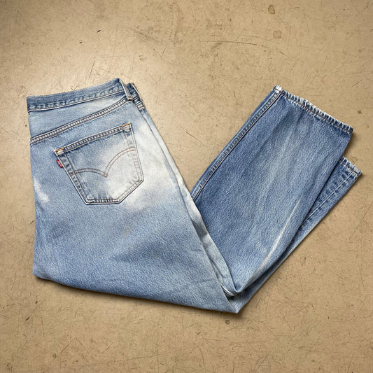 (L-XL) 1998 Levi’s 501 Jeanshose faded hellblau W38L31