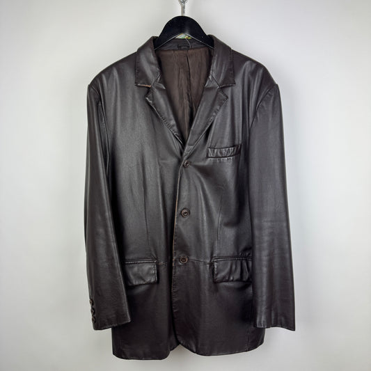 (XL) LEDERMANTEL