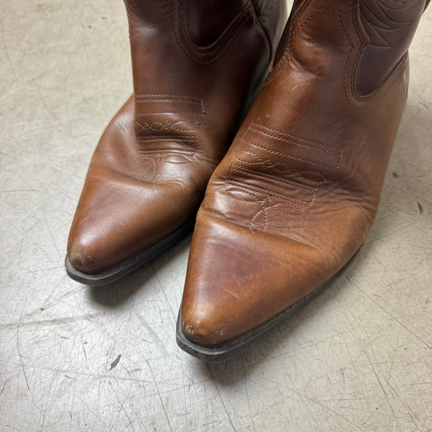 (44) Echtleder Cowboy Boots