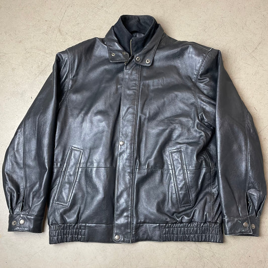 (L) Lederjacke schwarz