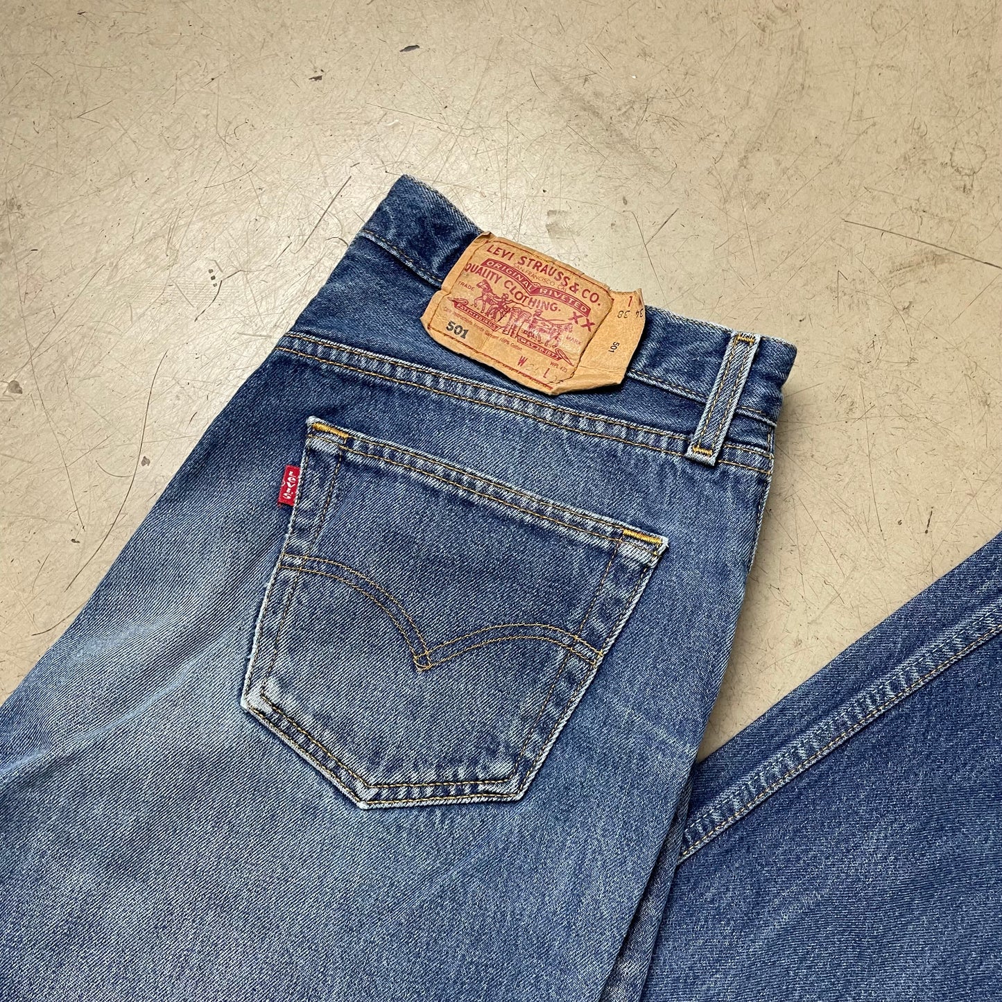 (L) Levi’s 501 Jeanshose blau W34L38