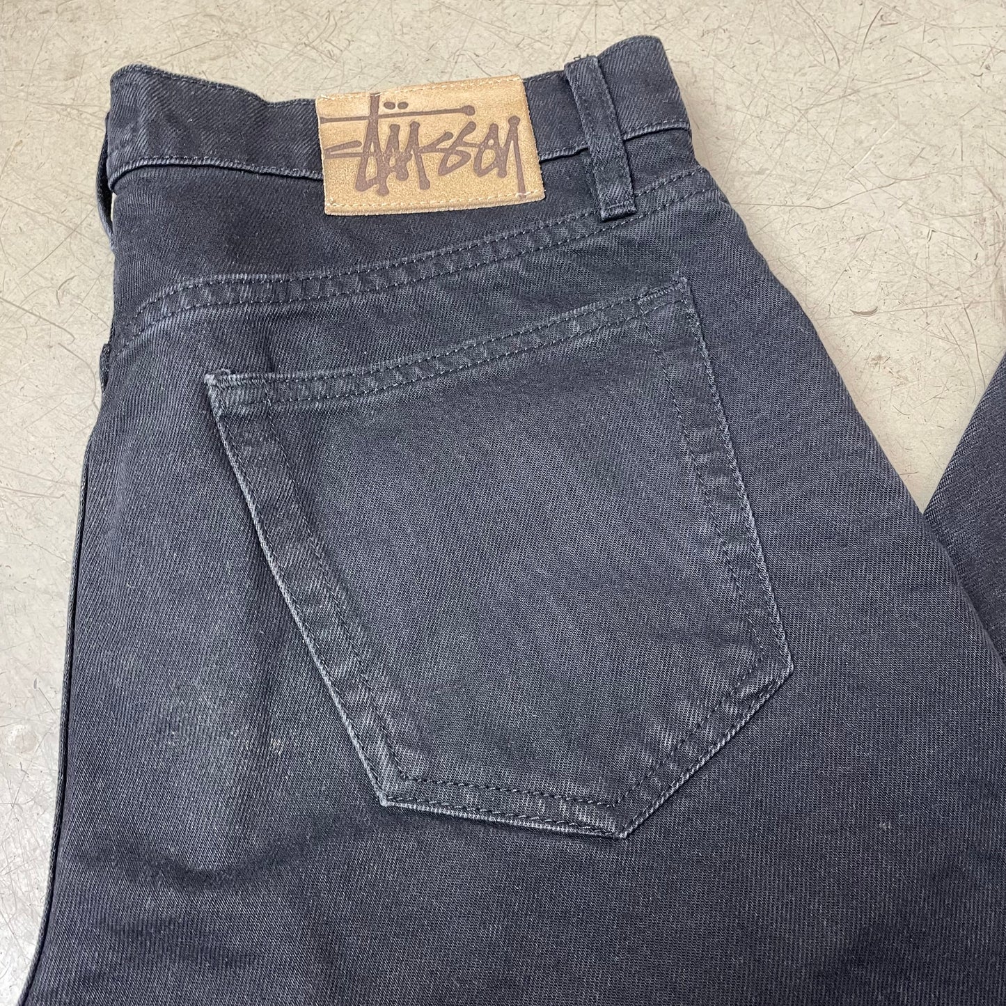 (L) Stüssy Jeanshose Denim schwarz W30