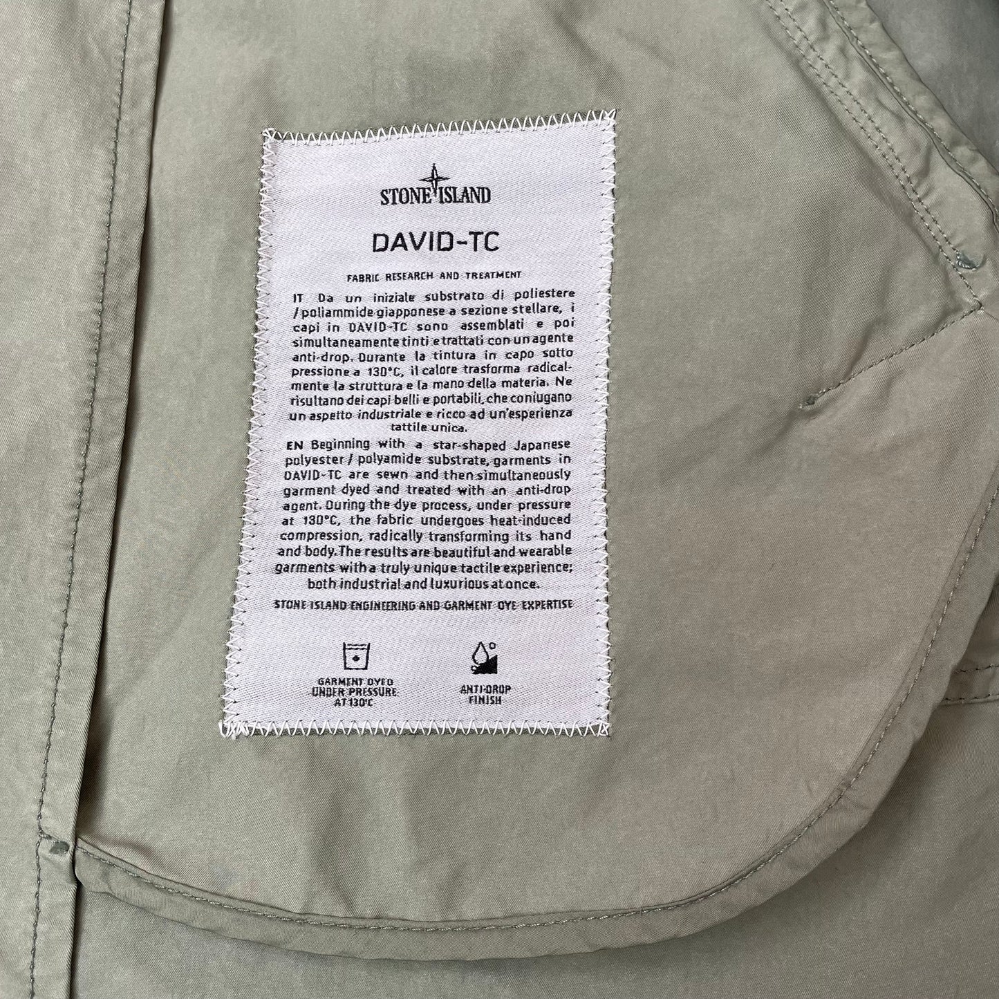 (M-L) Stone Island Parka Jacke grün oliv