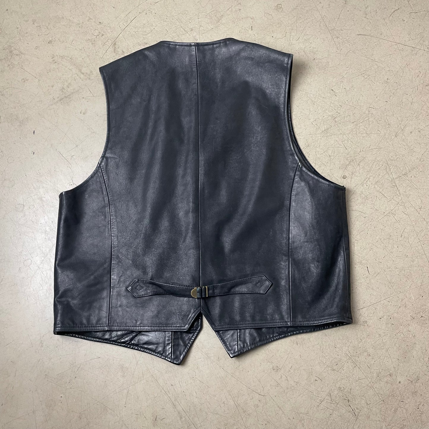 (XL) Camel Active Lederweste schwarz 54