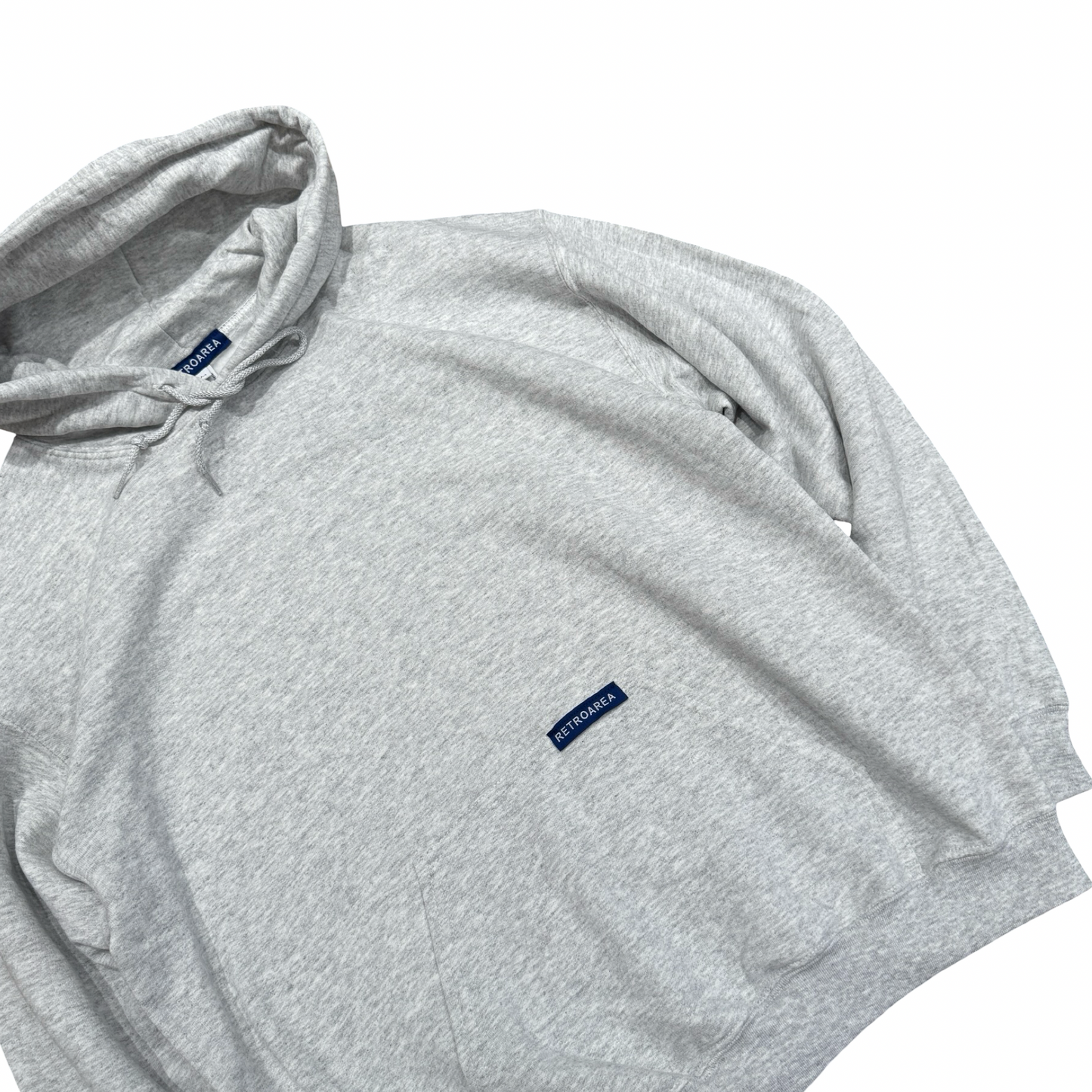 RETROAREA BASIC HOODIE (HEATHER GREY)