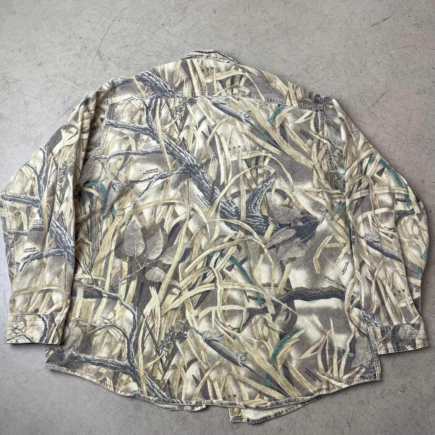 (XXL) Woolrich Realtree Camo Hemd beige grün Tag XL Long