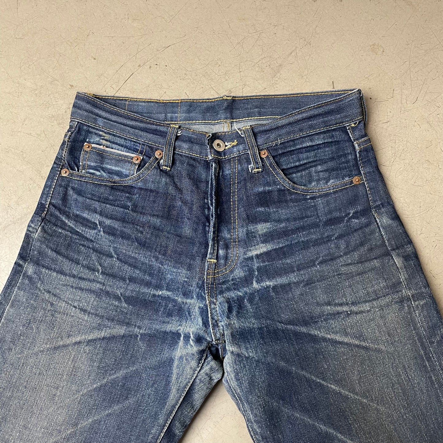 (M) Vintage 1993 Levi’s Big E Selvedge Selvage Jeanshose faded Blue W31/L30