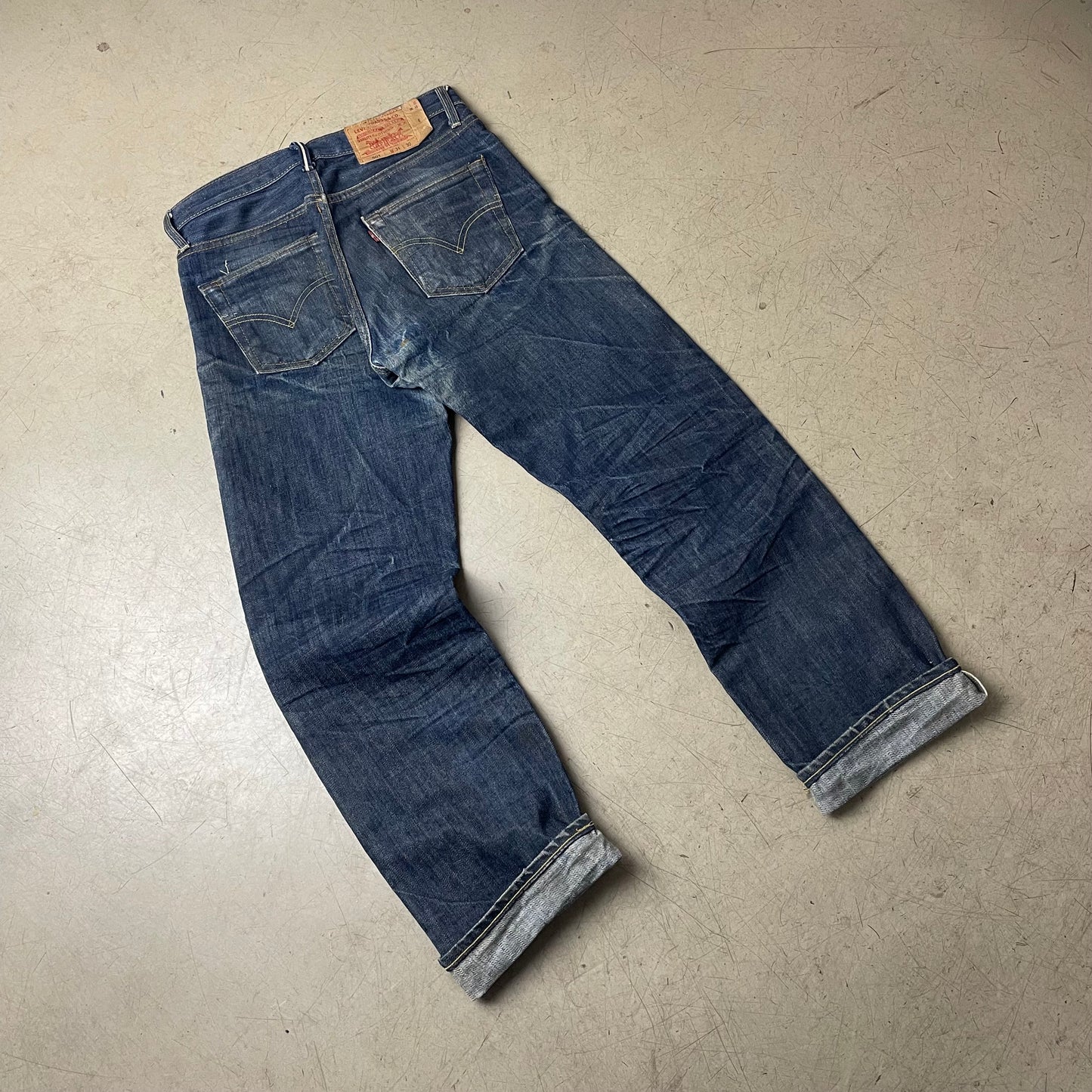 (M) Vintage 1993 Levi’s Big E Selvedge Selvage Jeanshose faded Blue W31/L30
