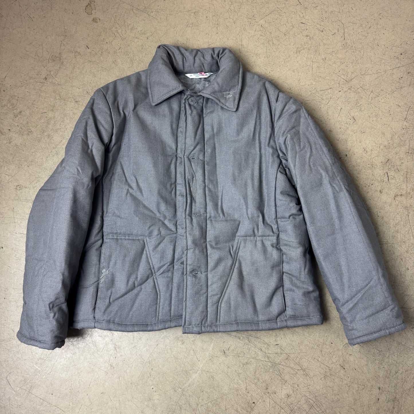 (L) 1980s Padded Euro Work Jacket